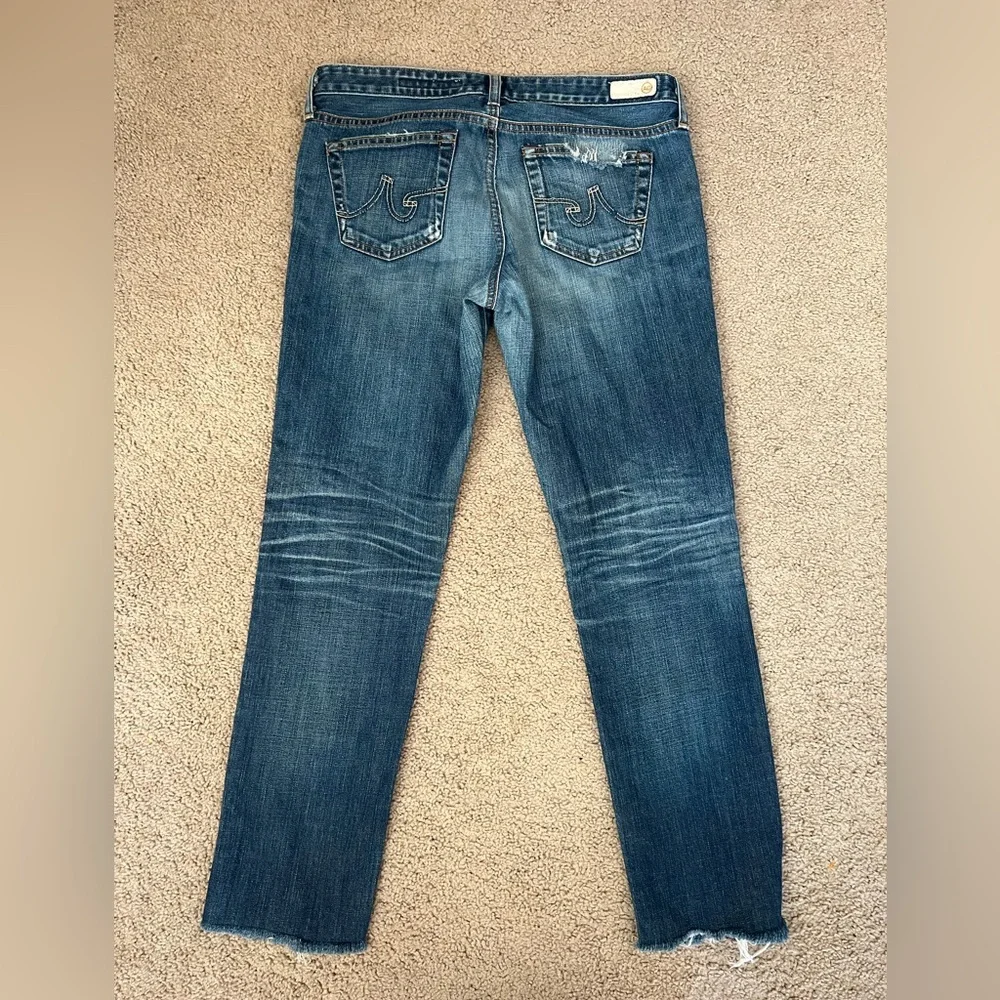 Adriano Goldschmied women’s size 29 mid rise cigarette‎ leg denim jeans